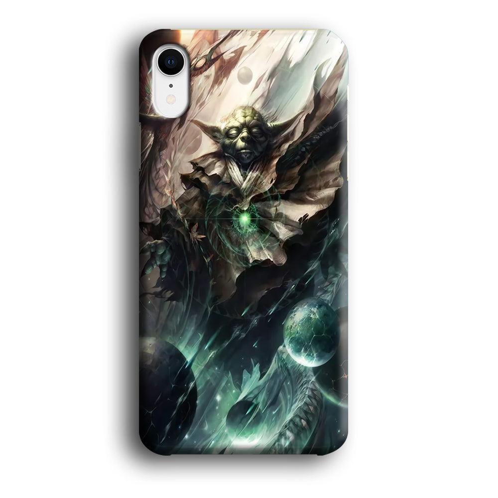 Star Wars Yoda iPhone XR Case-Plastic / Full Wrap (3D Case)-Xtracase