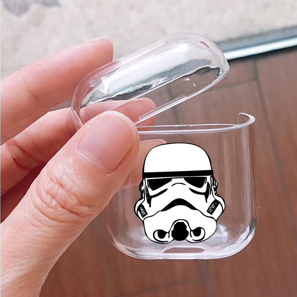 Star Wars Head Stormtrooper Protective Clear Case Cover For Apple Airpods-Xtracase