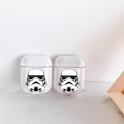 Star Wars Head Stormtrooper Protective Clear Case Cover For Apple Airpods-Xtracase