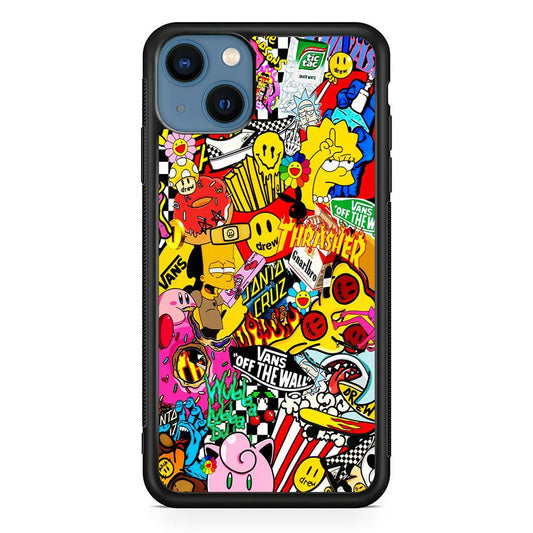 Sticker Collection Random iPhone 13 Case-Xtracase