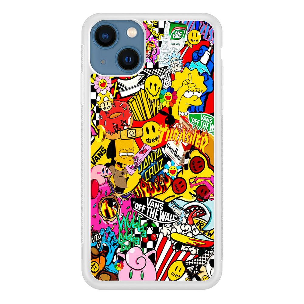 Sticker Collection Random iPhone 13 Case-Xtracase