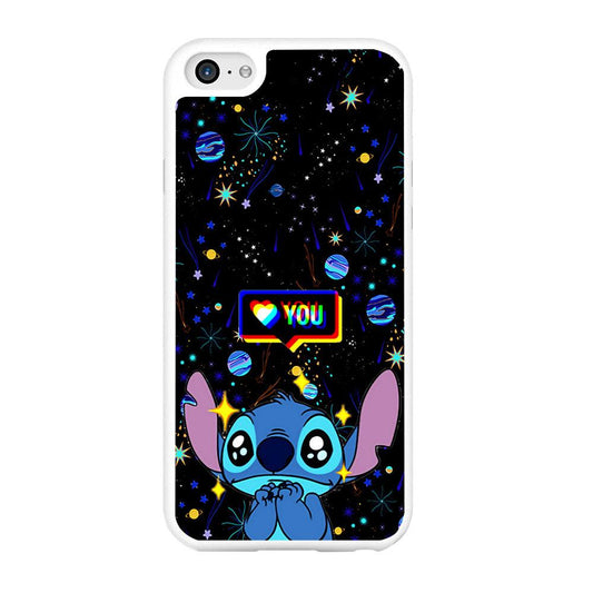 Stitch Love You iPhone 6 Plus | 6s Plus Case-Rubber / White (2D Case)-Xtracase