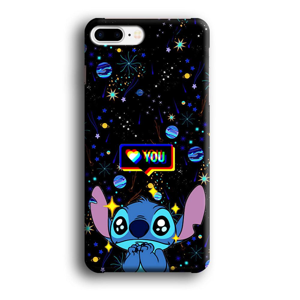 Stitch Love You iPhone 7 Plus Case-Plastic / Full Wrap (3D Case)-Xtracase