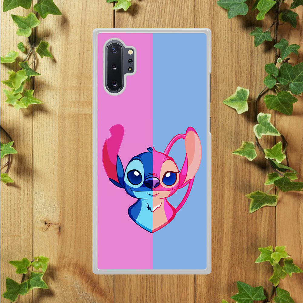 Stitch and Angel Pink Blue Samsung Galaxy Note 10 Plus Case