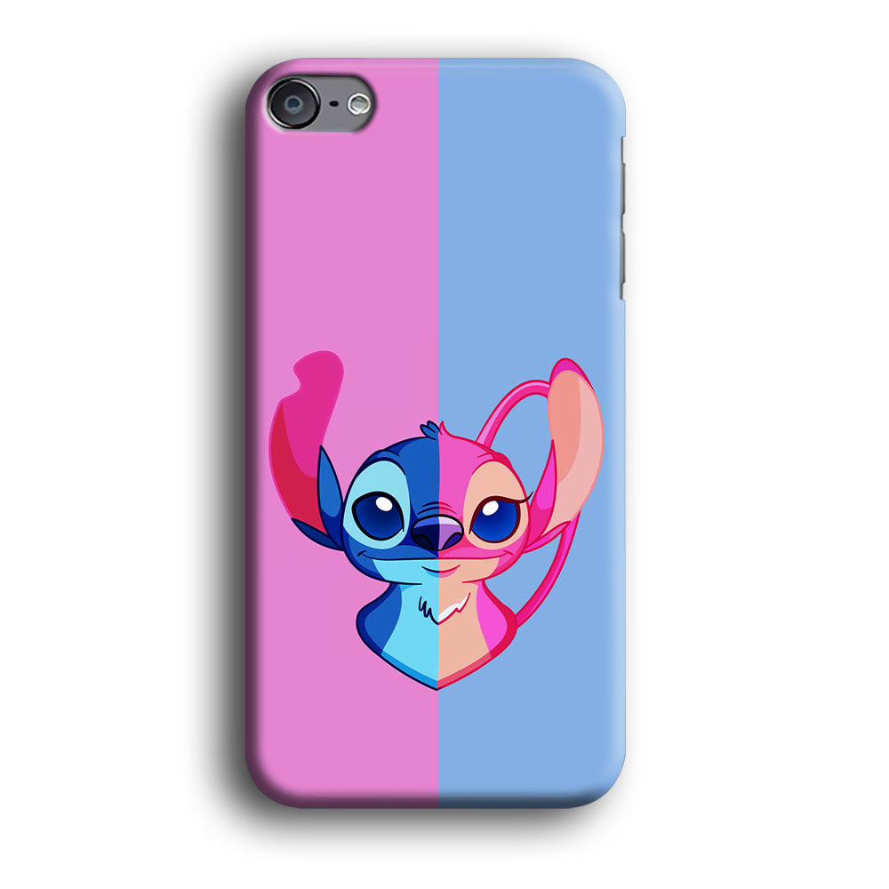 Stitch and Angel Pink Blue iPod Touch 6 Case