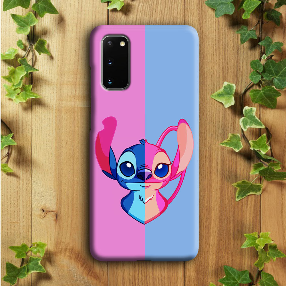 Stitch and Angel Pink Blue Samsung Galaxy S20 Case