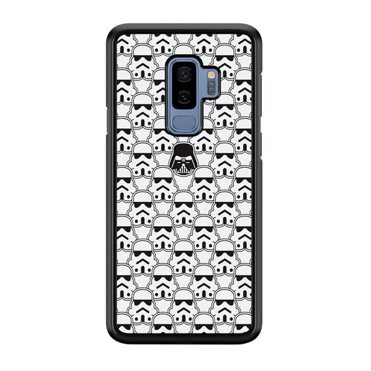Stormtrooper Face Pattern Star Wars Samsung Galaxy S9 Plus Case-Plastic / Full Wrap (3D Case)-Xtracase