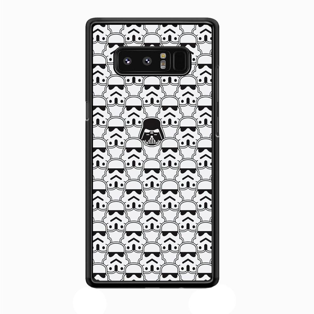 Stormtrooper Face Pattern Star Wars Samsung Galaxy Note 8 Case-Plastic / Full Wrap (3D Case)-Xtracase