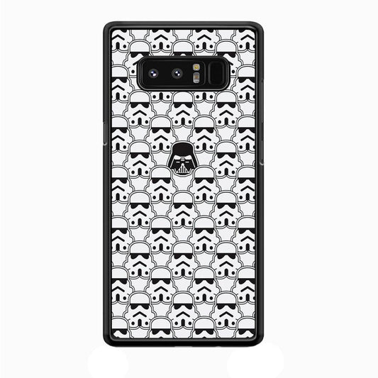 Stormtrooper Face Pattern Star Wars Samsung Galaxy Note 8 Case-Plastic / Full Wrap (3D Case)-Xtracase