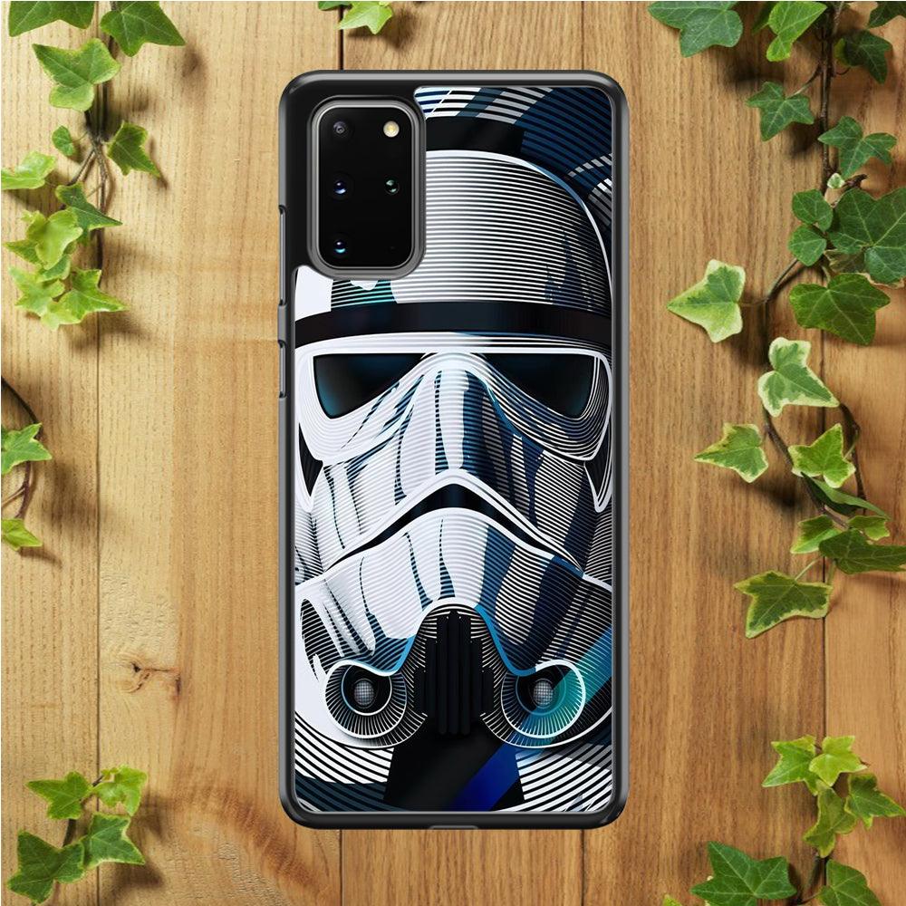 Stormtrooper Face Star Wars Samsung Galaxy S20 Plus Case-Rubber / White (2D Case)-Xtracase