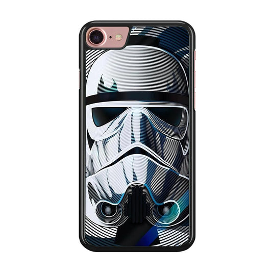 Stormtrooper Face Star Wars iPhone SE 2020 Case-Rubber / Black (2D Case)-Xtracase