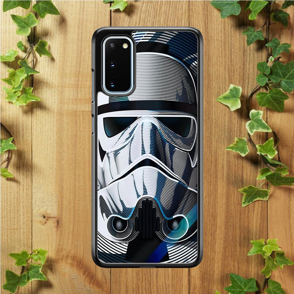 Stormtrooper Face Star Wars Samsung Galaxy S20 Case-Rubber / Black (2D Case)-Xtracase