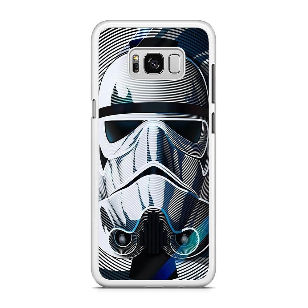 Stormtrooper Face Star Wars Samsung Galaxy S8 Case-Rubber / White (2D Case)-Xtracase