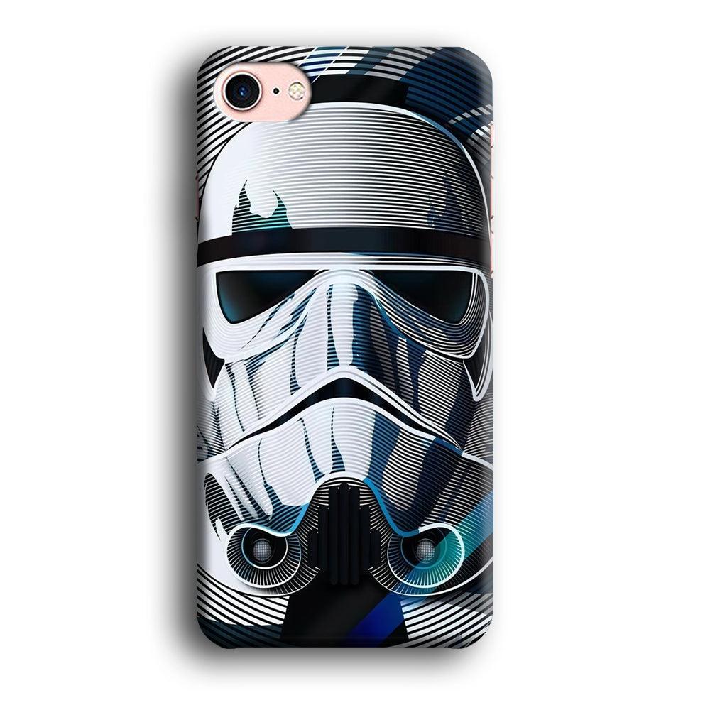 Stormtrooper Face Star Wars iPhone SE 2020 Case-Plastic / Full Wrap (3D Case)-Xtracase
