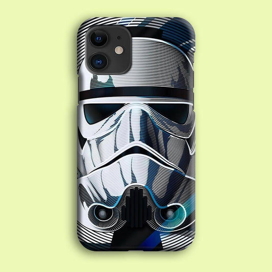 Stormtrooper Face Star Wars iPhone 12 Case-Plastic / Full Wrap (3D Case)-Xtracase