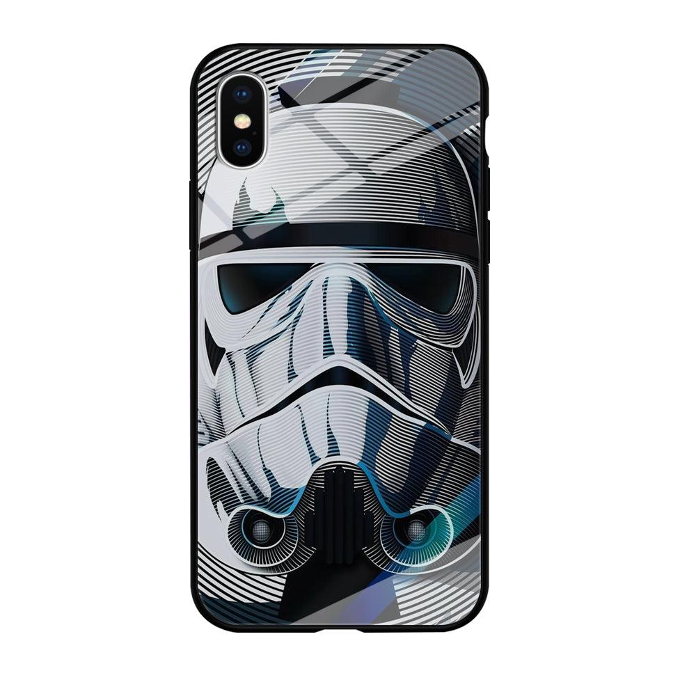 Stormtrooper Face Star Wars iPhone Xs 3D Case-Tempered Glass Case-Xtracase