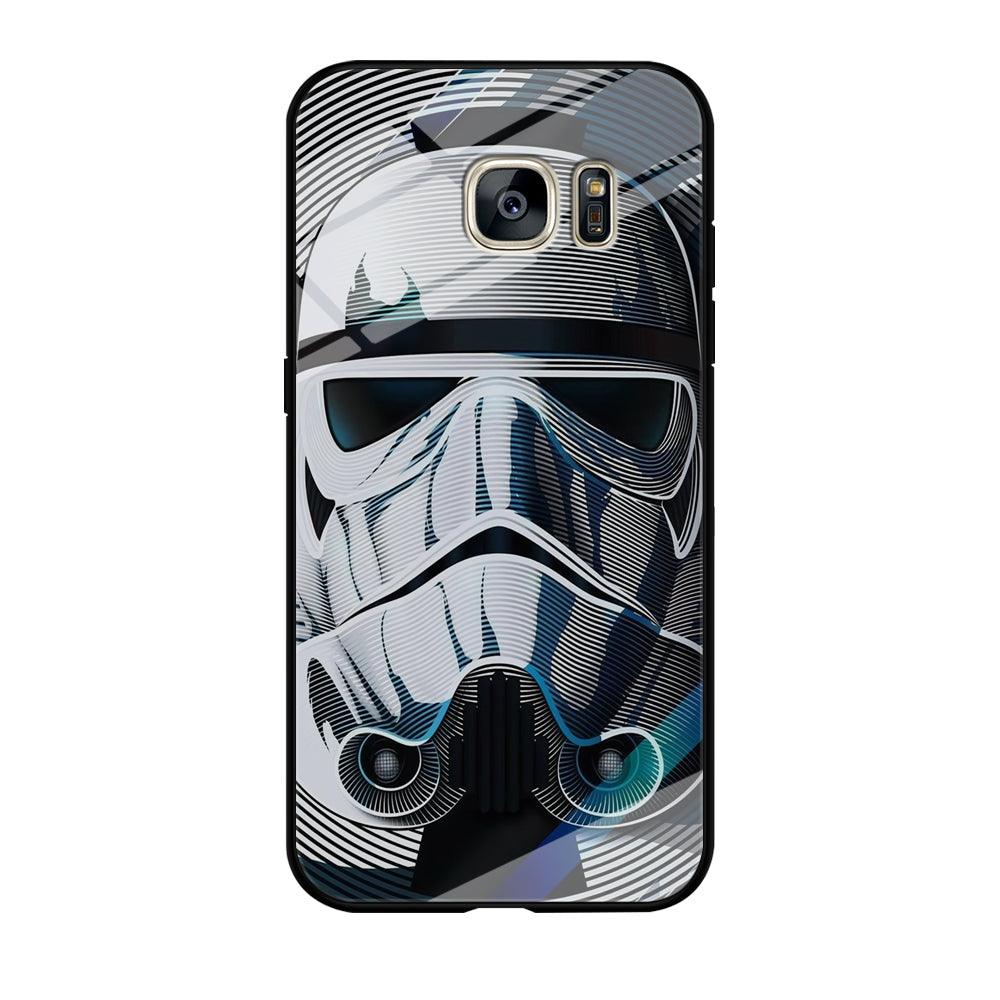 Stormtrooper Face Star Wars Samsung Galaxy S7 Edge Case-Tempered Glass Case-Xtracase