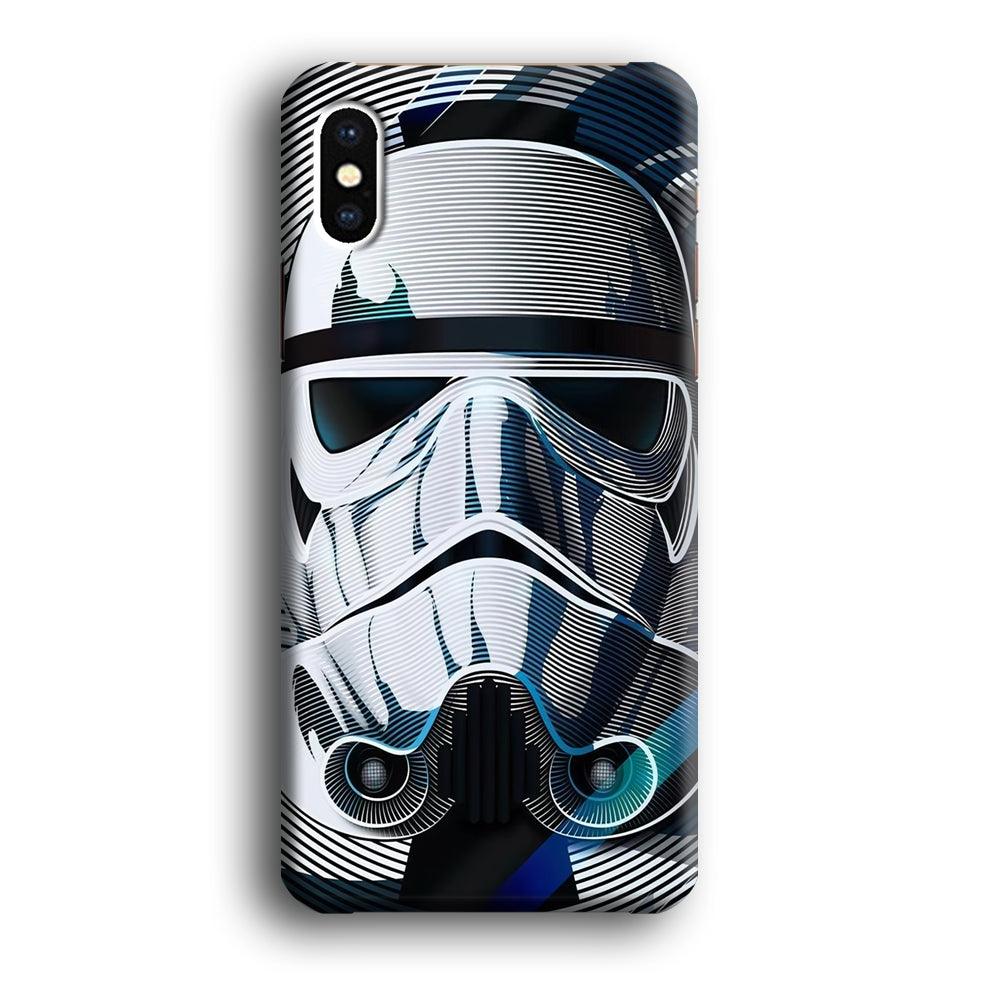 Stormtrooper Face Star Wars iPhone Xs 3D Case-Plastic / Full Wrap (3D Case)-Xtracase