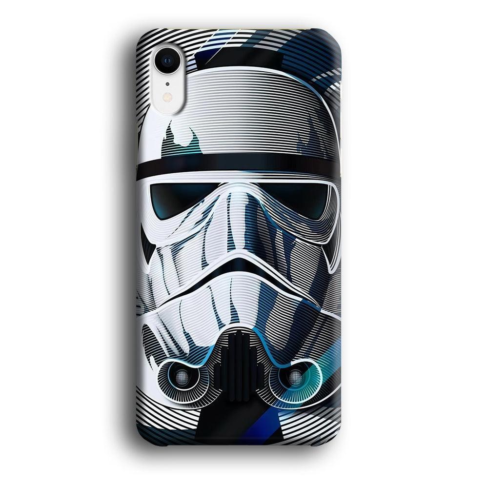 Stormtrooper Face Star Wars iPhone XR Case-Plastic / Full Wrap (3D Case)-Xtracase