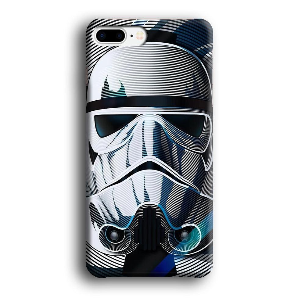 Stormtrooper Face Star Wars iPhone 8 Plus Case-Plastic / Full Wrap (3D Case)-Xtracase