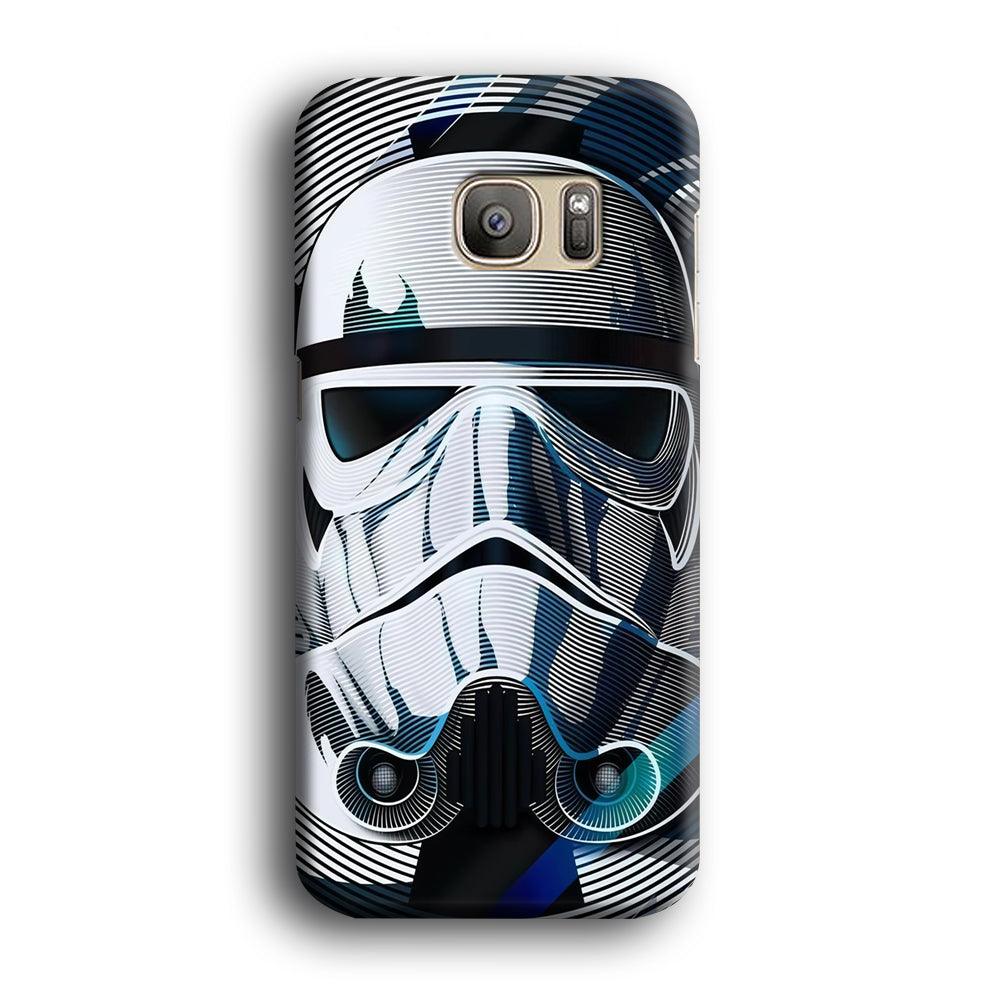 Stormtrooper Face Star Wars Samsung Galaxy S7 Edge Case-Plastic / Full Wrap (3D Case)-Xtracase