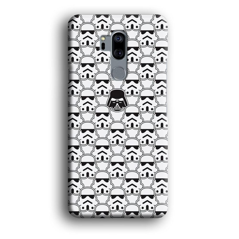 Stormtrooper Face Pattern Star Wars LG G7 ThinQ 3D Case-Xtracase