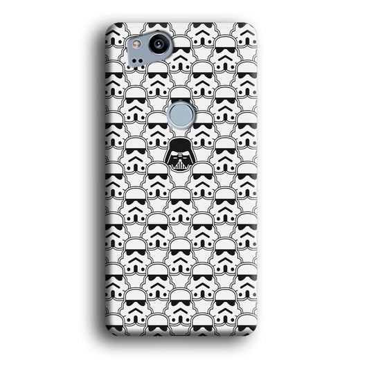 Stormtrooper Face Pattern Star Wars Google Pixel 2 3D Case-Xtracase