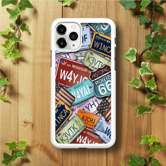 Street Signs USA iPhone 11 Pro Max Case-Rubber / White (2D Case)-Xtracase
