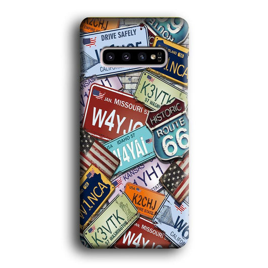 Street Signs USA Samsung Galaxy S10 Plus 3D Case-Xtracase