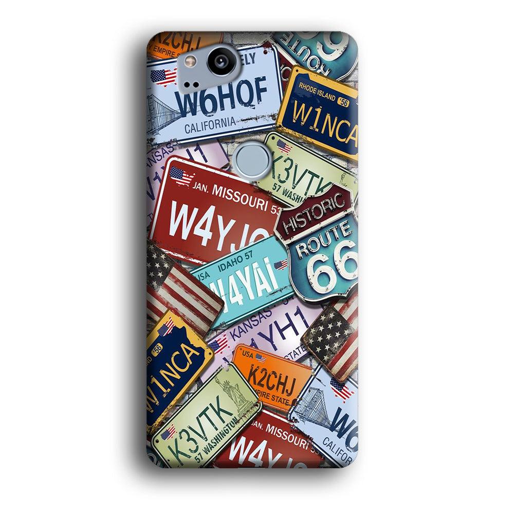 Street Signs USA Google Pixel 2 3D Case-Xtracase