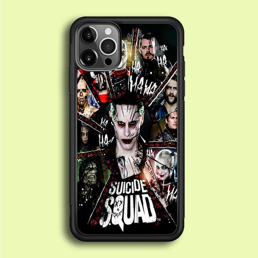 Suicide Squad Character iPhone 12 Pro Case-Rubber / Black (2D Case)-Xtracase
