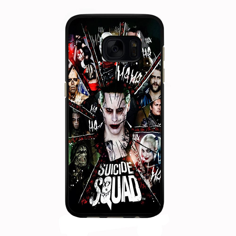 Suicide Squad Character Samsung Galaxy S7 Case-Rubber / Black (2D Case)-Xtracase