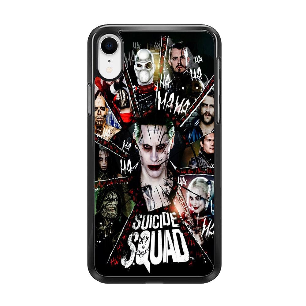 Suicide Squad Character iPhone XR Case-Rubber / Black (2D Case)-Xtracase