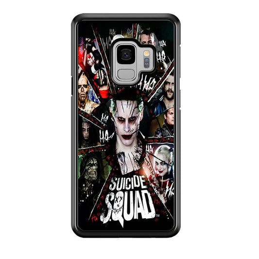 Suicide Squad Character Samsung Galaxy S9 Case-Rubber / Black (2D Case)-Xtracase