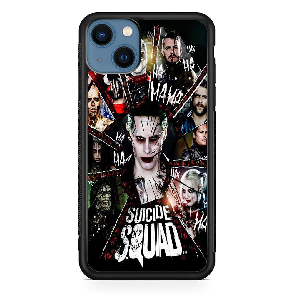 Suicide Squad Character iPhone 13 Pro Case-Rubber / Black (2D Case)-Xtracase