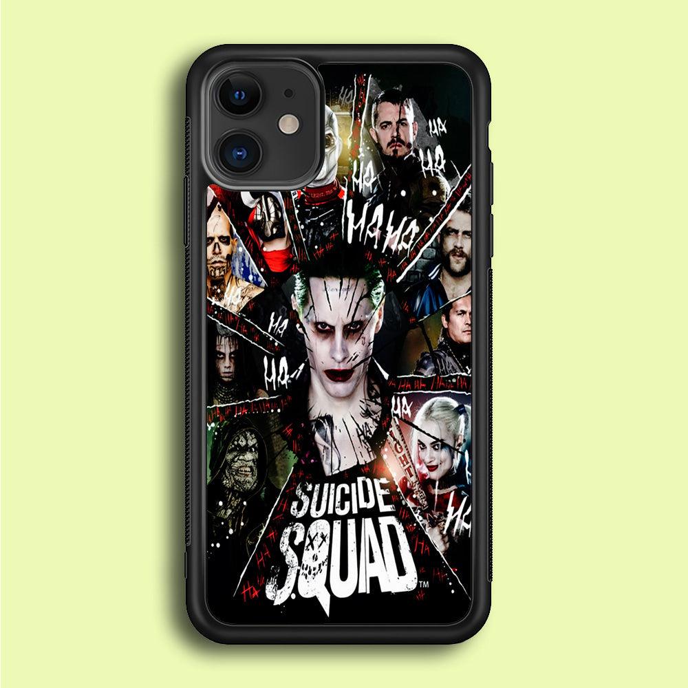 Suicide Squad Character iPhone 12 Case-Rubber / Black (2D Case)-Xtracase