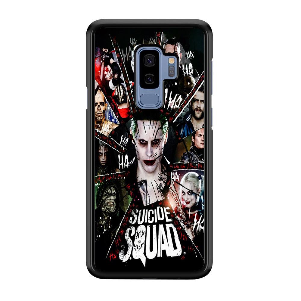Suicide Squad Character Samsung Galaxy S9 Plus Case-Rubber / Black (2D Case)-Xtracase