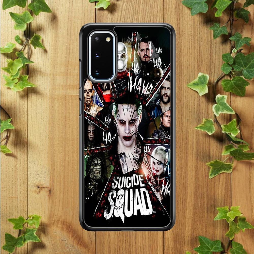 Suicide Squad Character Samsung Galaxy S20 Case-Rubber / White (2D Case)-Xtracase