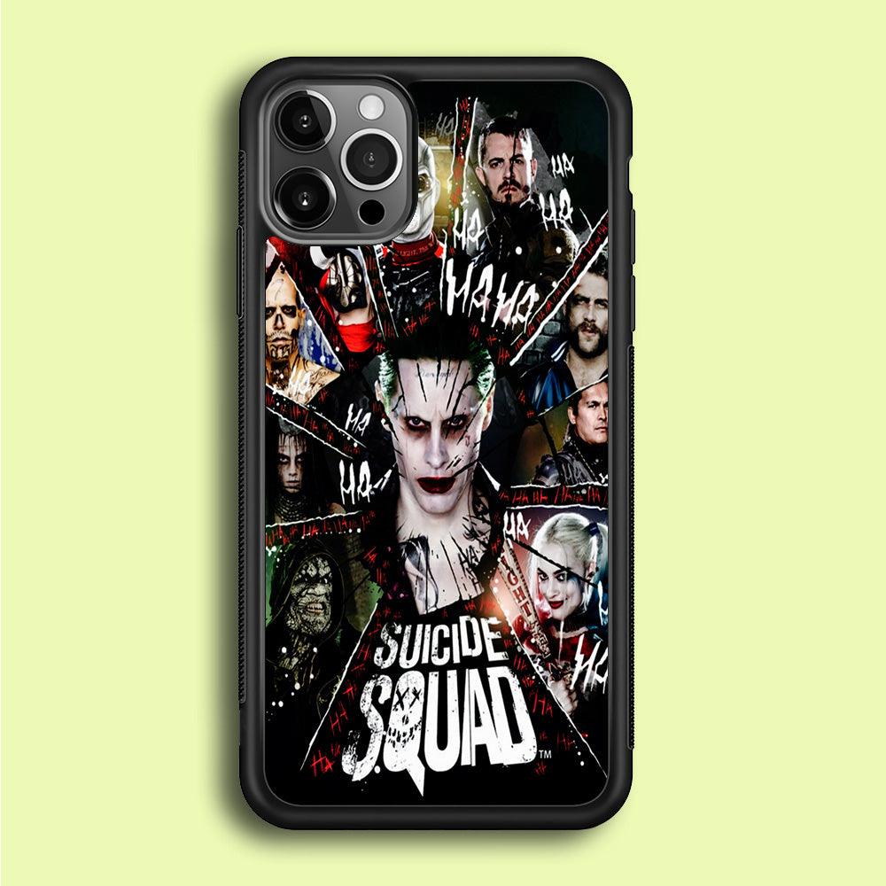 Suicide Squad Character iPhone 12 Pro Max Case-Rubber / Black (2D Case)-Xtracase