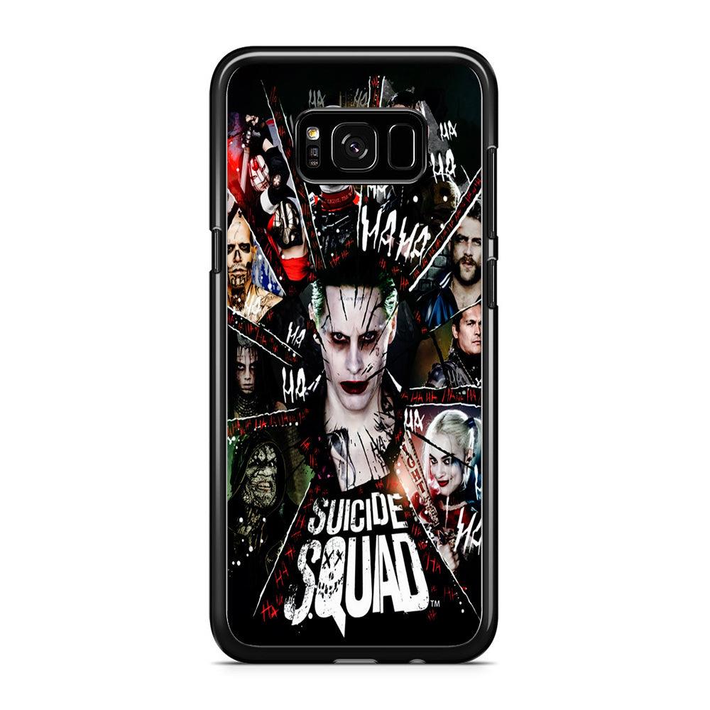 Suicide Squad Character Samsung Galaxy S8 Case-Rubber / Black (2D Case)-Xtracase