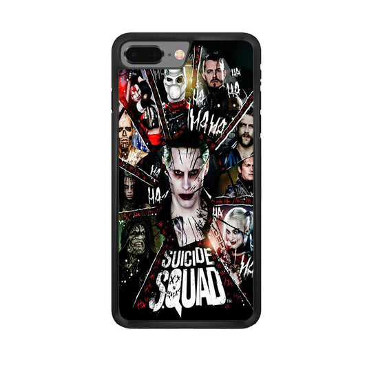 Suicide Squad Character iPhone 8 Plus Case-Rubber / Black (2D Case)-Xtracase