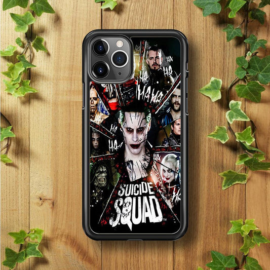 Suicide Squad Character iPhone 11 Pro Case-Rubber / Black (2D Case)-Xtracase