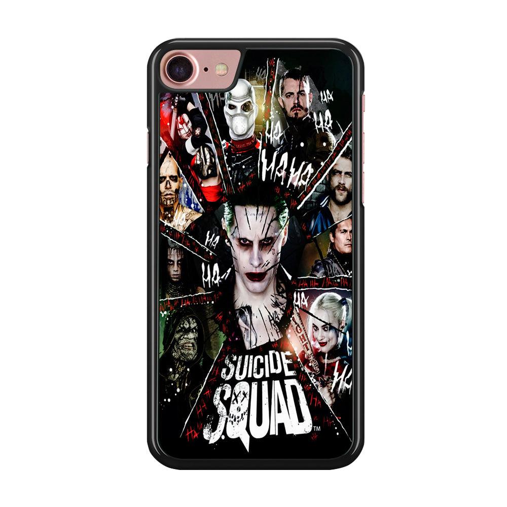 Suicide Squad Character iPhone 8 Case-Rubber / Black (2D Case)-Xtracase