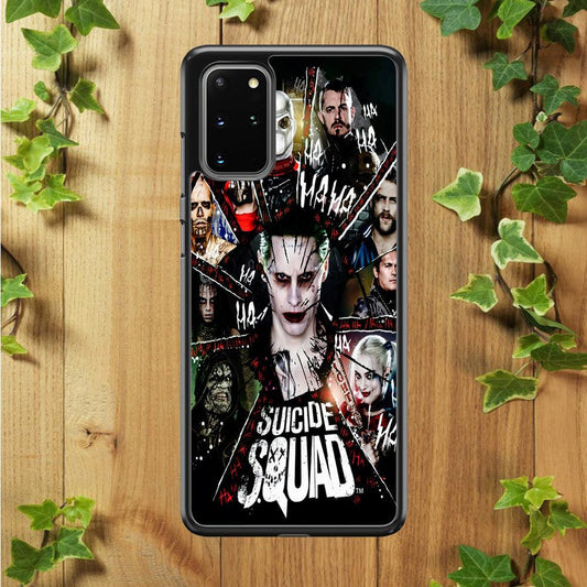 Suicide Squad Character Samsung Galaxy S20 Plus Case-Rubber / White (2D Case)-Xtracase