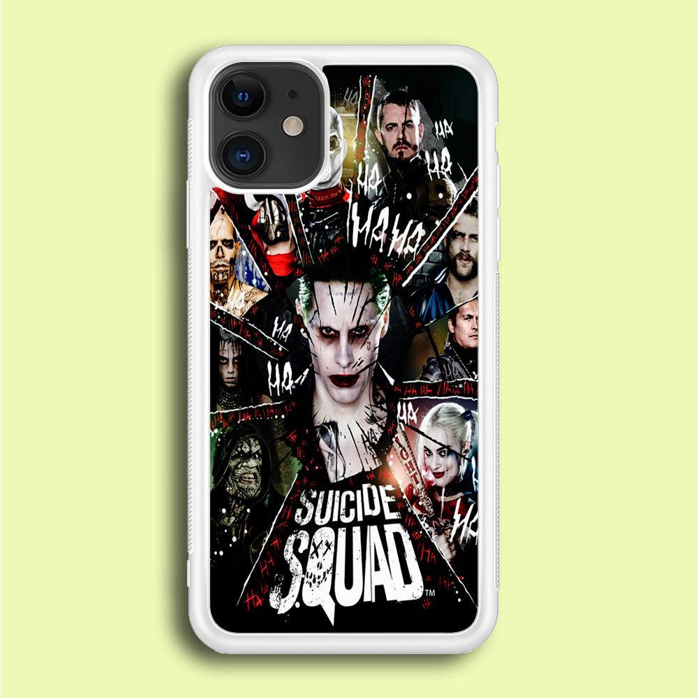 Suicide Squad Character iPhone 12 Case-Rubber / White (2D Case)-Xtracase