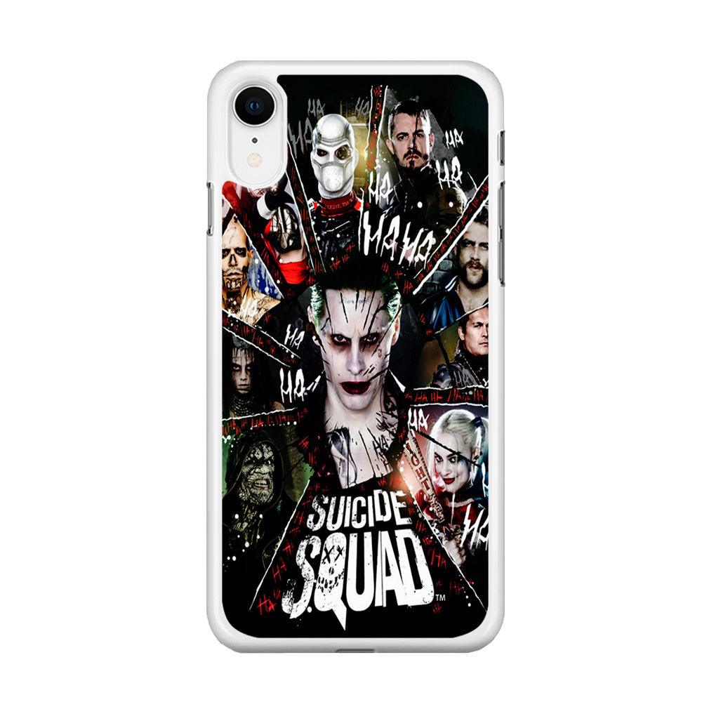 Suicide Squad Character iPhone XR Case-Rubber / White (2D Case)-Xtracase