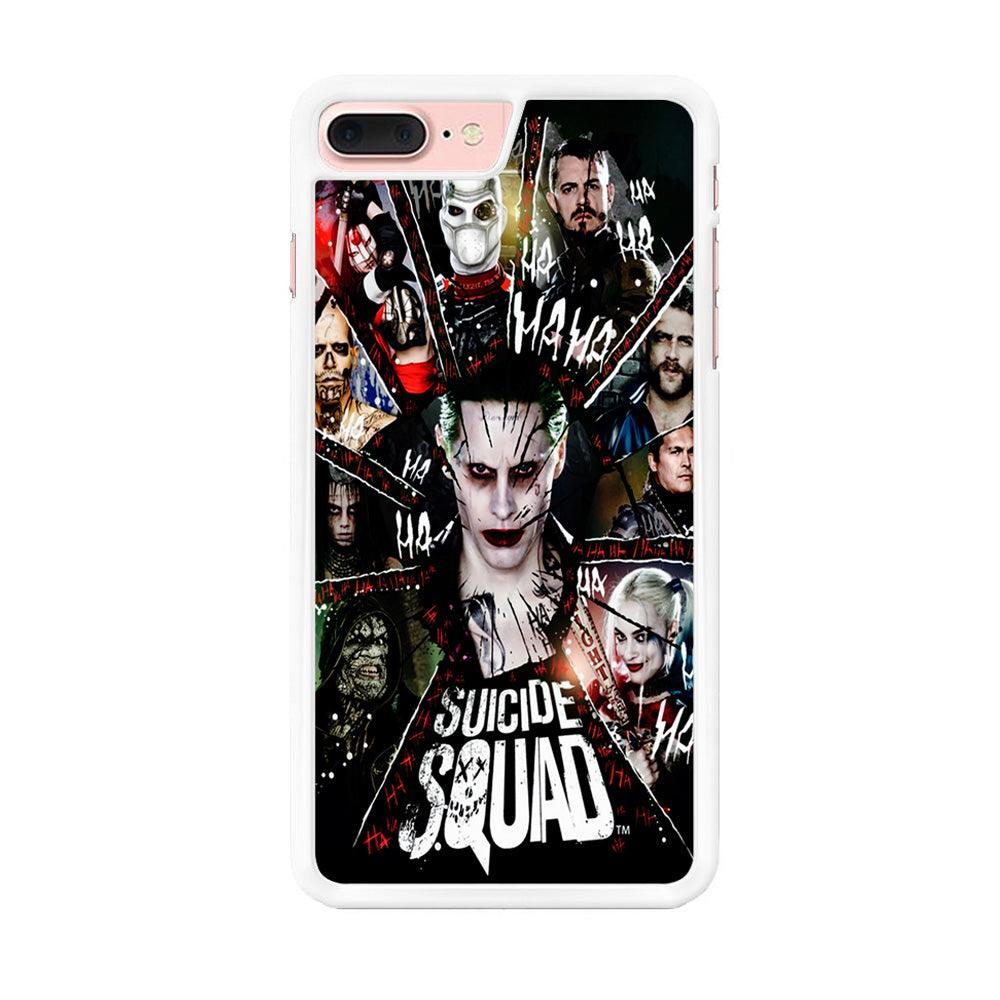 Suicide Squad Character iPhone 8 Plus Case-Rubber / White (2D Case)-Xtracase