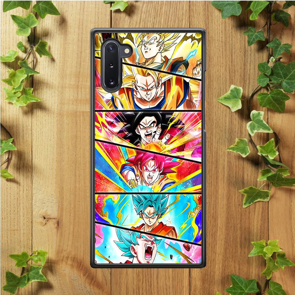 Super Saiyan Goku Collage Samsung Galaxy Note 10 Case-Plastic / Full Wrap (3D Case)-Xtracase