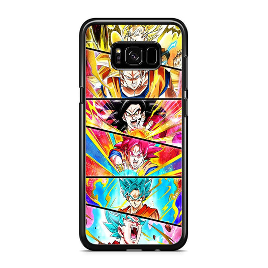 Super Saiyan Goku Collage Samsung Galaxy S8 Case-Rubber / Black (2D Case)-Xtracase