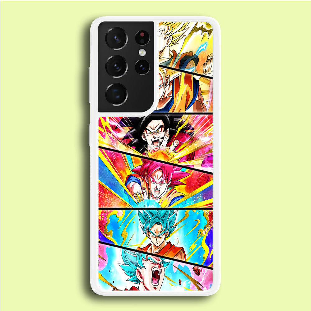Super Saiyan Goku Collage Samsung Galaxy S21 Ultra Case